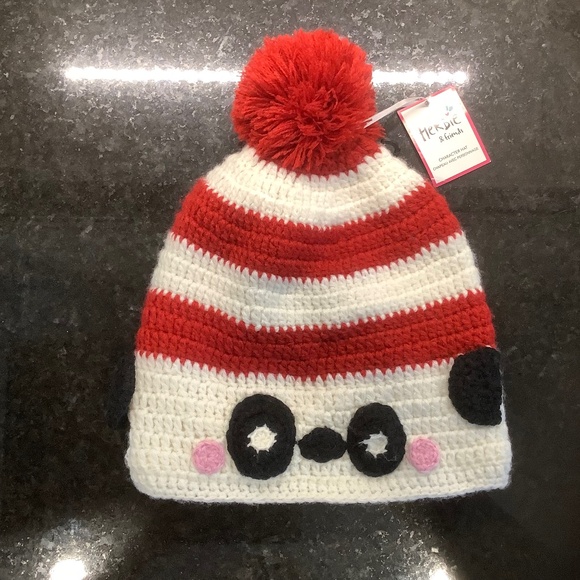 PANDA Child's Character Winter Pom Hat - Picture 1 of 6